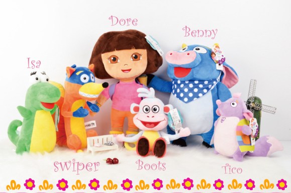 בובות של דורה בוץ ושאר החברים