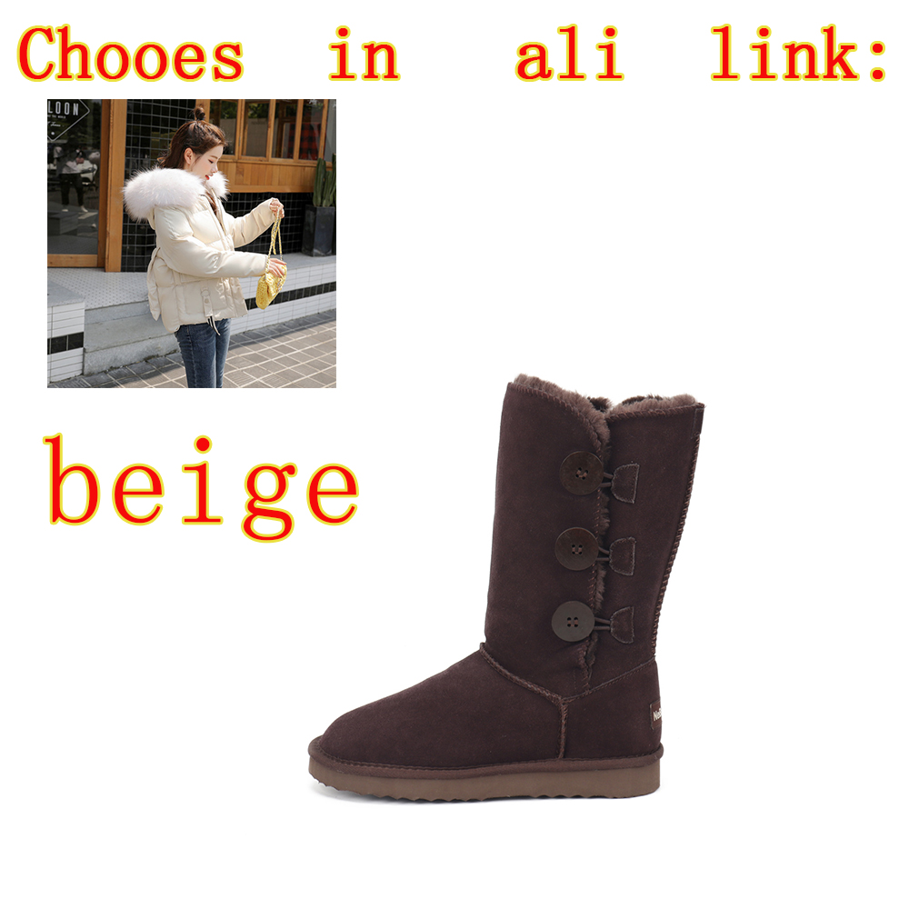 נעלי מגפי UGG גבוהות 3 כפתורים