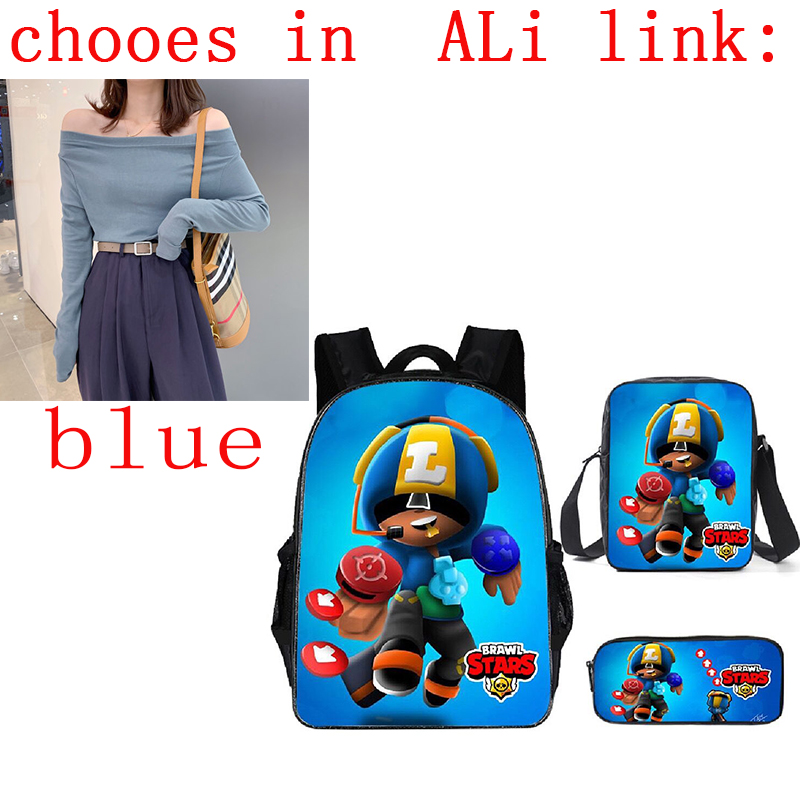סט 3 חלקים תיקים וקלמר של בראול סטארס