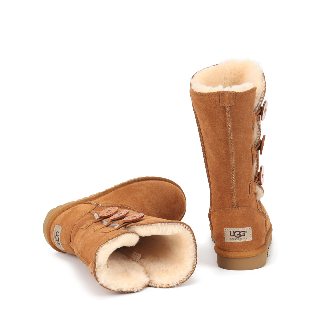 נעלי מגפי UGG גבוהות 3 כפתורים