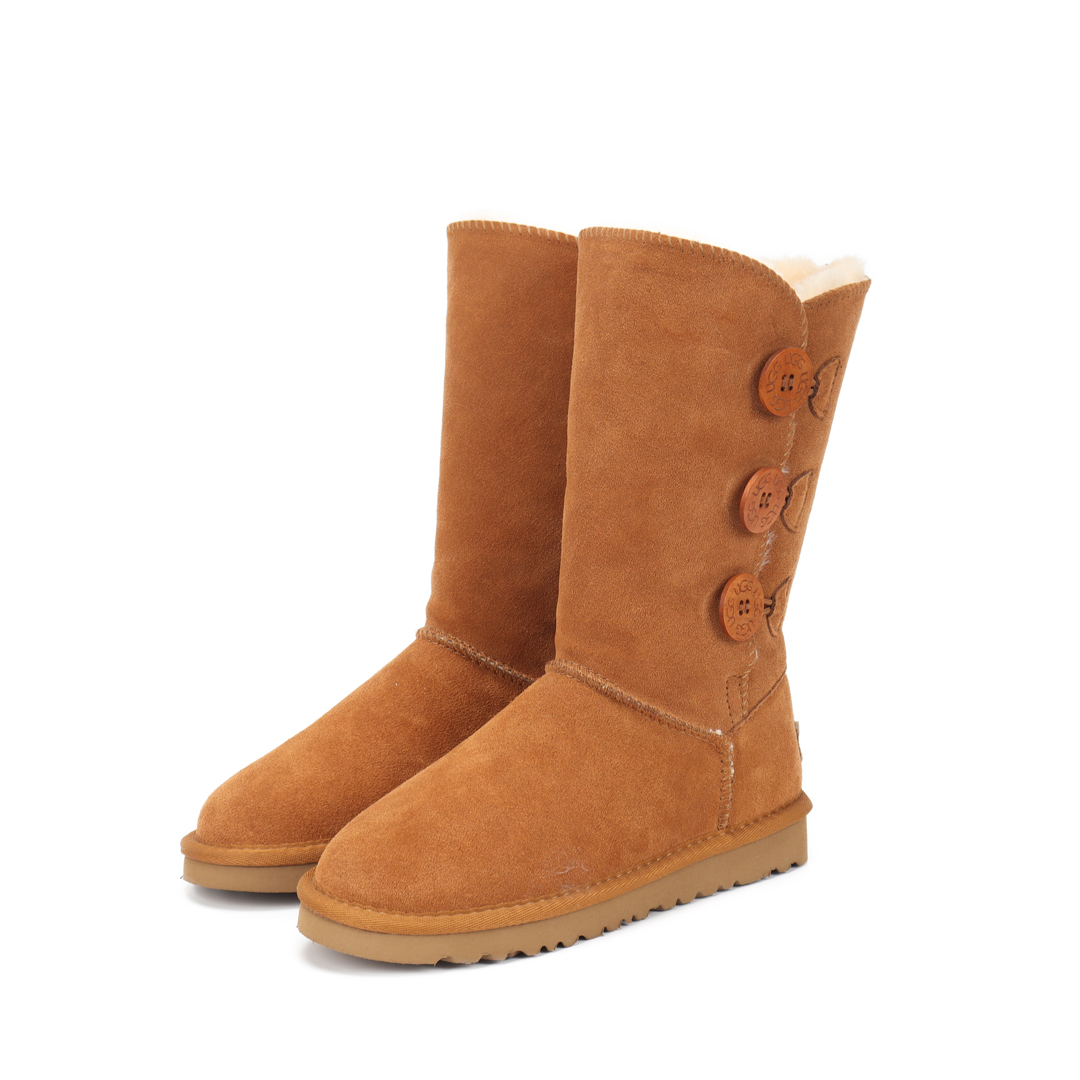 נעלי מגפי UGG גבוהות 3 כפתורים
