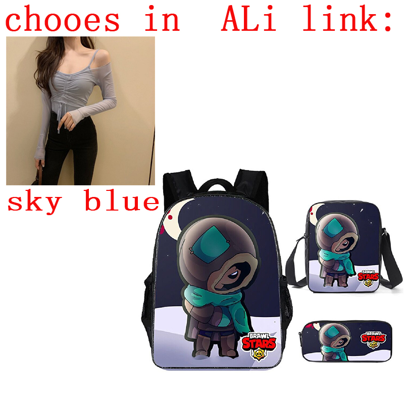 סט 3 חלקים תיקים וקלמר של בראול סטארס